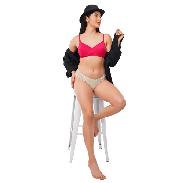 Fiore Full Coverage Light Paded Everyday Bra (Pack of 1) - Pink - Image 6