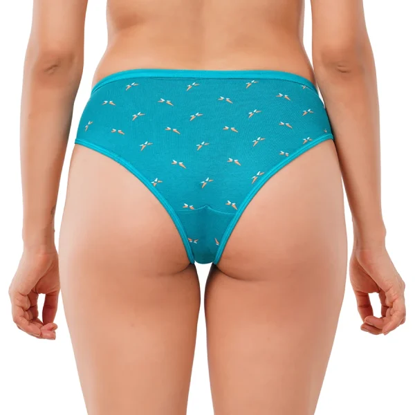 Fiore Buttefly Medium Waist Panty (Pack of 3) - Blue - Image 5