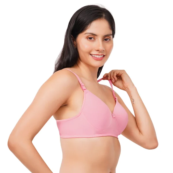 Fiore Full Coverage For Heavy Bust Everyday Bra (Pack of 1) - Pink - Image 5