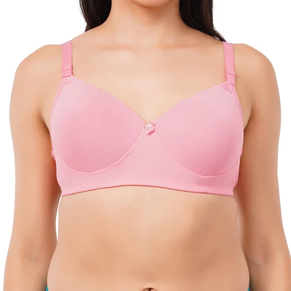 Fiore Full Coverage For Heavy Bust Everyday Bra (Pack of 1) - Pink - Image 3