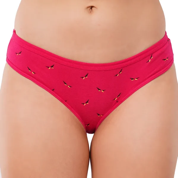Fiore Buttefly Medium Waist Panty (Pack of 3) - Pink - Image 5