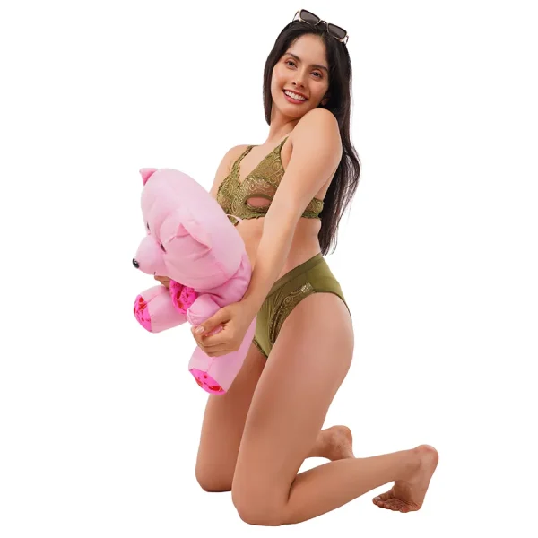 Fiore Cotton Lingerie Set (Pack of 1) - Green - Image 6
