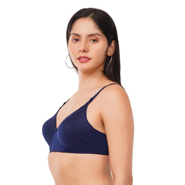 Fiore Full Coverage Light Paded Everyday Bra (Pack of 1) - Dark Blue - Image 2