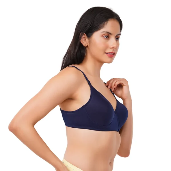 Fiore Full Coverage Light Paded Everyday Bra (Pack of 1) - Dark Blue - Image 5