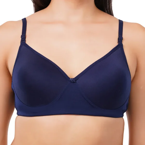 Fiore Full Coverage Light Paded Everyday Bra (Pack of 1) - Dark Blue - Image 3