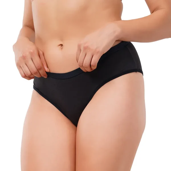 Fiore Everyday Cotton Panty (Pack of 3) - Black - Image 4