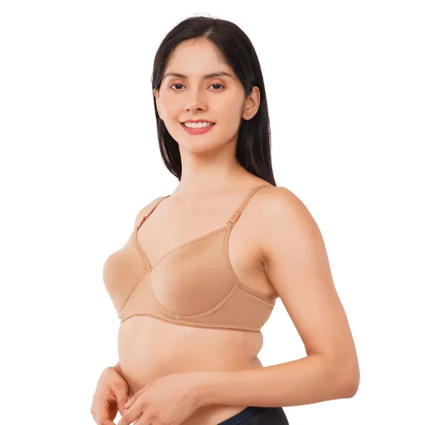Fiore Full Coverage Light Paded Everyday Bra (Pack of 1) - Beige - Image 2