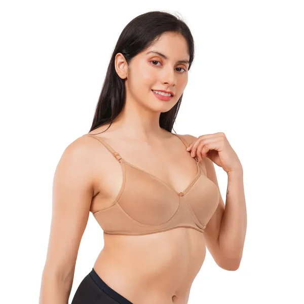 Fiore Full Coverage Light Paded Everyday Bra (Pack of 1) - Beige - Image 4