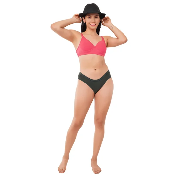 Fiore Everyday Cotton Panty (Pack of 3) - Green - Image 6