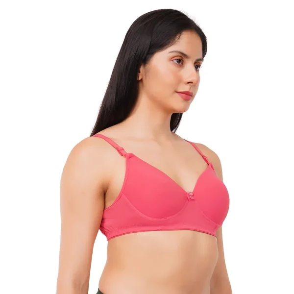 Fiore Full Coverage For Heavy Bust Everyday Bra (Pack of 1) - Pink - Image 4