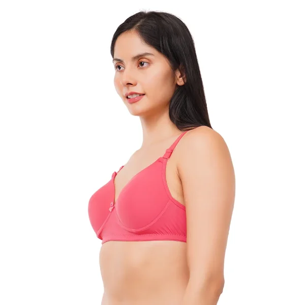 Fiore Full Coverage For Heavy Bust Everyday Bra (Pack of 1) - Pink - Image 5