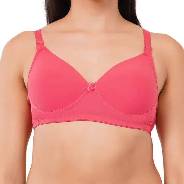 Fiore Full Coverage For Heavy Bust Everyday Bra (Pack of 1) - Pink - Image 2