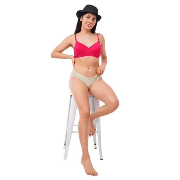 Fiore Everyday Cotton Panty (Pack of 3) - Grey - Image 6