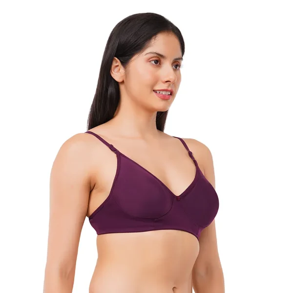Fiore Full Coverage Light Paded Everyday Bra (Pack of 1) - Purple - Image 2