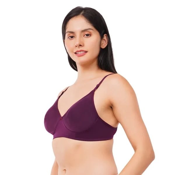 Fiore Full Coverage Light Paded Everyday Bra (Pack of 1) - Purple - Image 5