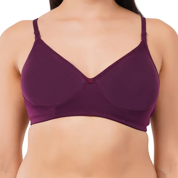 Fiore Full Coverage Light Paded Everyday Bra (Pack of 1) - Purple - Image 3