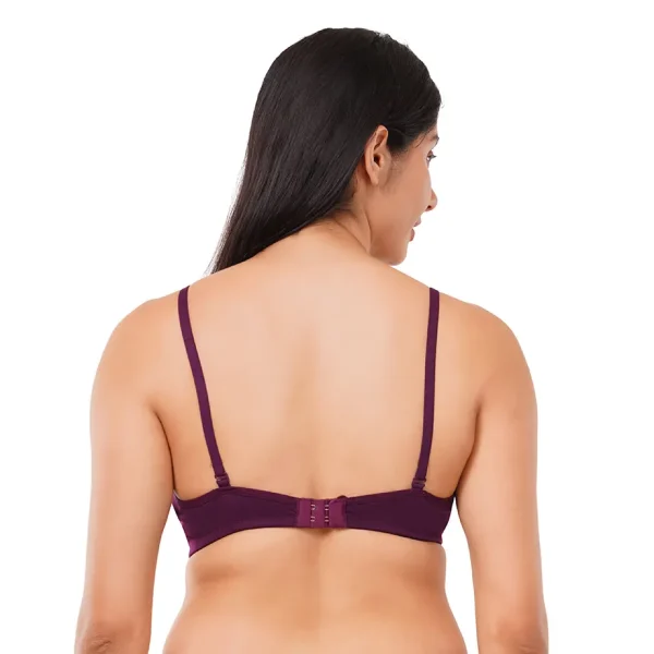 Fiore Full Coverage Light Paded Everyday Bra (Pack of 1) - Purple - Image 4