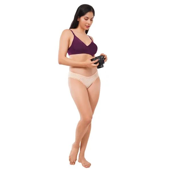 Fiore Full Coverage Light Paded Everyday Bra (Pack of 1) - Purple - Image 6