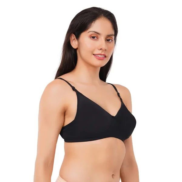 Fiore Full Coverage Everyday Bra (Pack of 1) - Black - Image 2