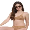 Fiore Cotton Lingerie Set - Pack of 3 (Red, Navy Blue & Mustard) - Image 2