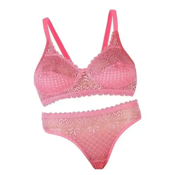 Fiore Lace Bikini Set (Pack of 1) – Pink - Image 4